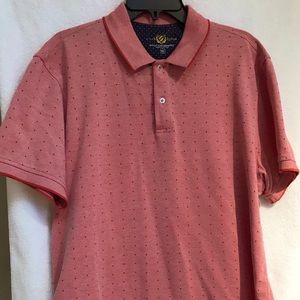 Men’s US XL short sleeve salmon polo shirt